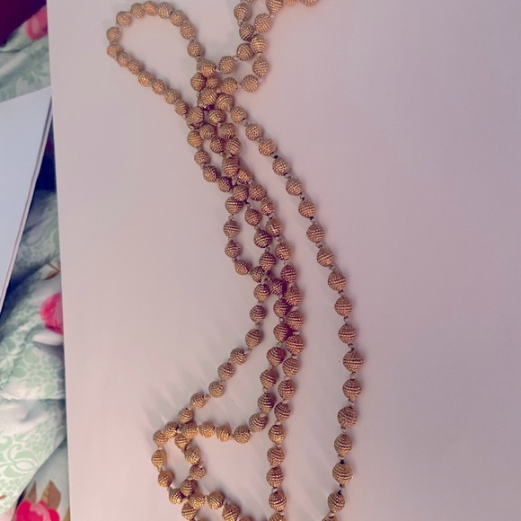 Joan Rivers for QVC long gold bead necklace - Picture 1 of 2